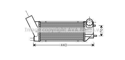 AVA QUALITY COOLING Välijäähdytin PE4279